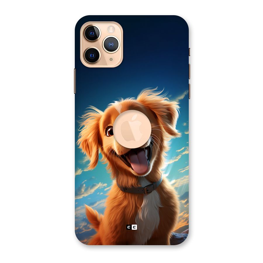 Happy Puppy Back Case for iPhone 11 Pro Max Logo Cut