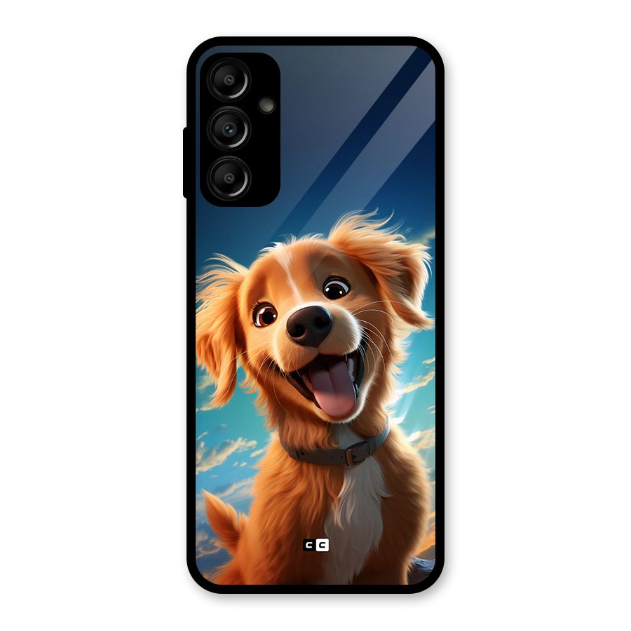 Happy Puppy Glass Back Case for Galaxy A14 5G