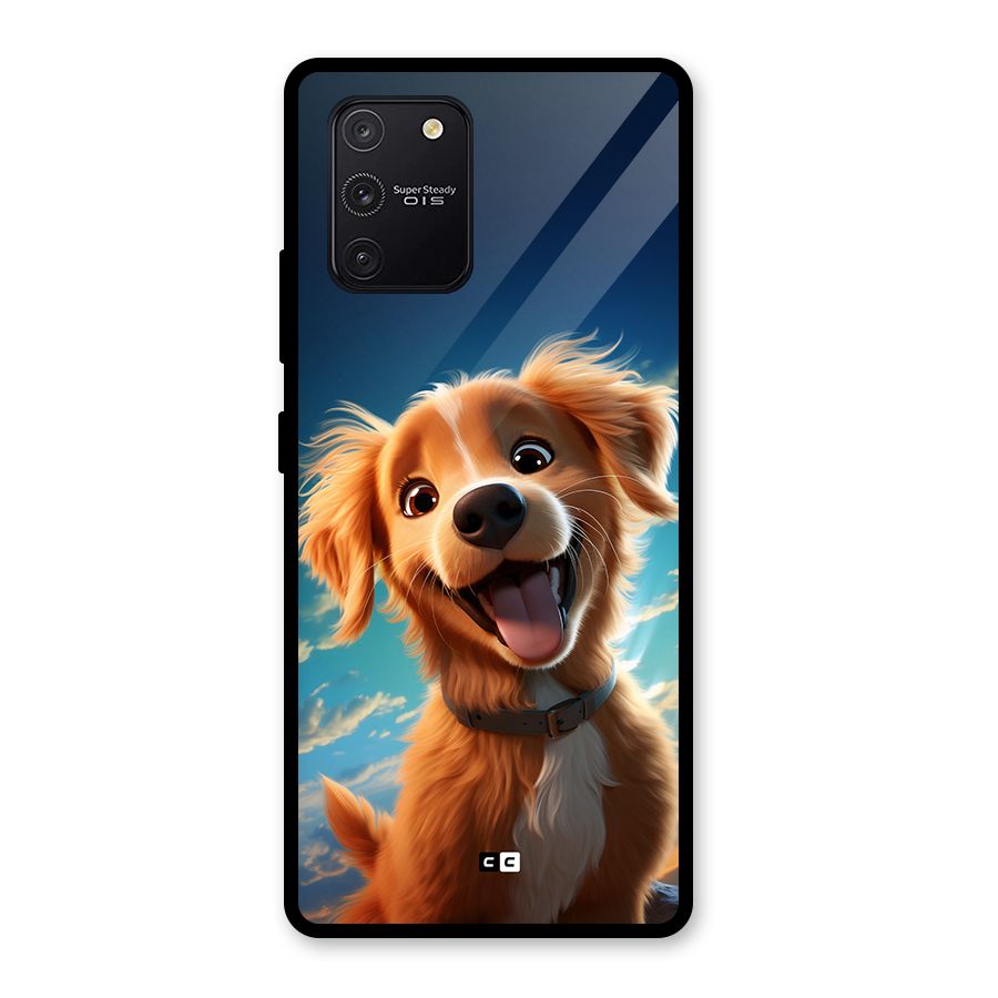 Happy Puppy Glass Back Case for Galaxy S10 Lite