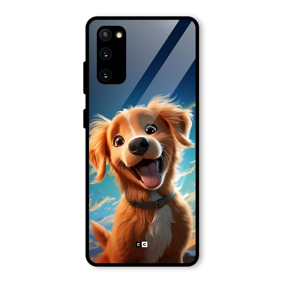 Happy Puppy Glass Back Case for Galaxy S20 FE