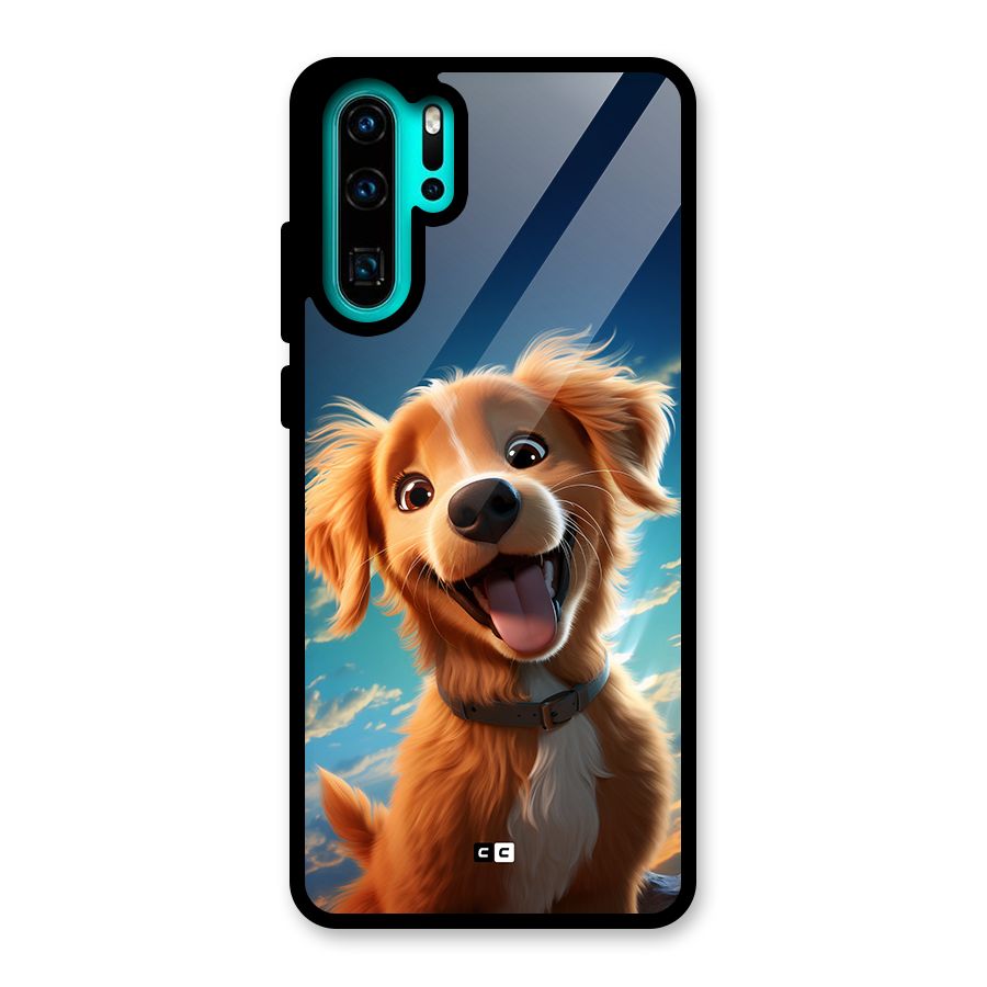 Happy Puppy Glass Back Case for Huawei P30 Pro