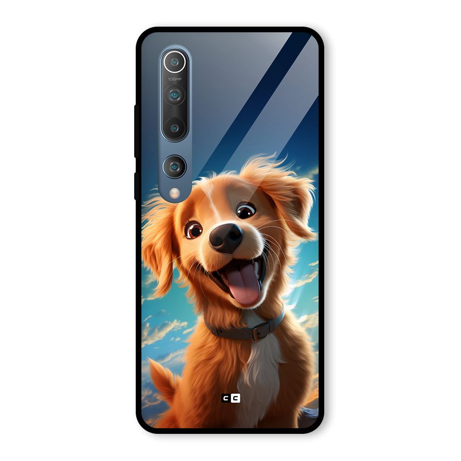 Happy Puppy Glass Back Case for Mi 10