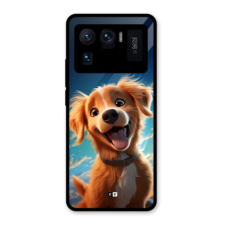 Happy Puppy Glass Back Case for Mi 11 Ultra