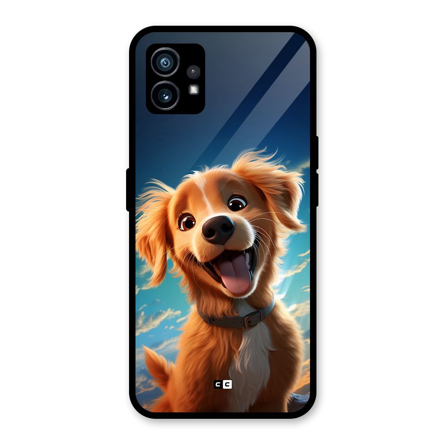 Happy Puppy Glass Back Case for Nothing Phone 1