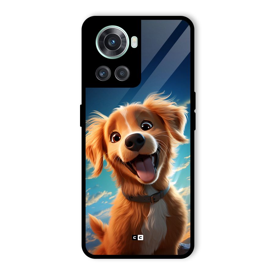 Happy Puppy Glass Back Case for OnePlus 10R
