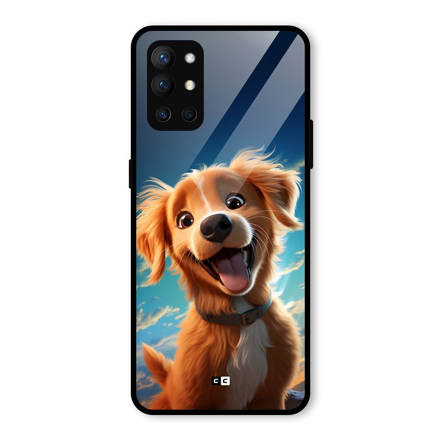 Happy Puppy Glass Back Case for OnePlus 9R