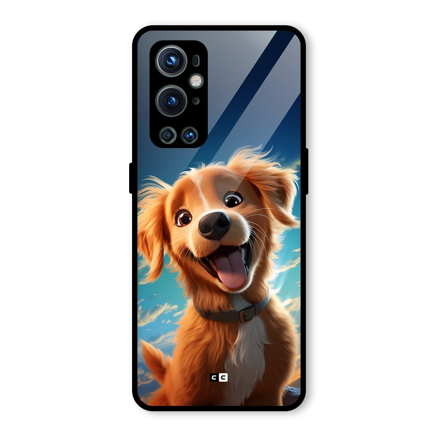 Happy Puppy Glass Back Case for OnePlus 9 Pro