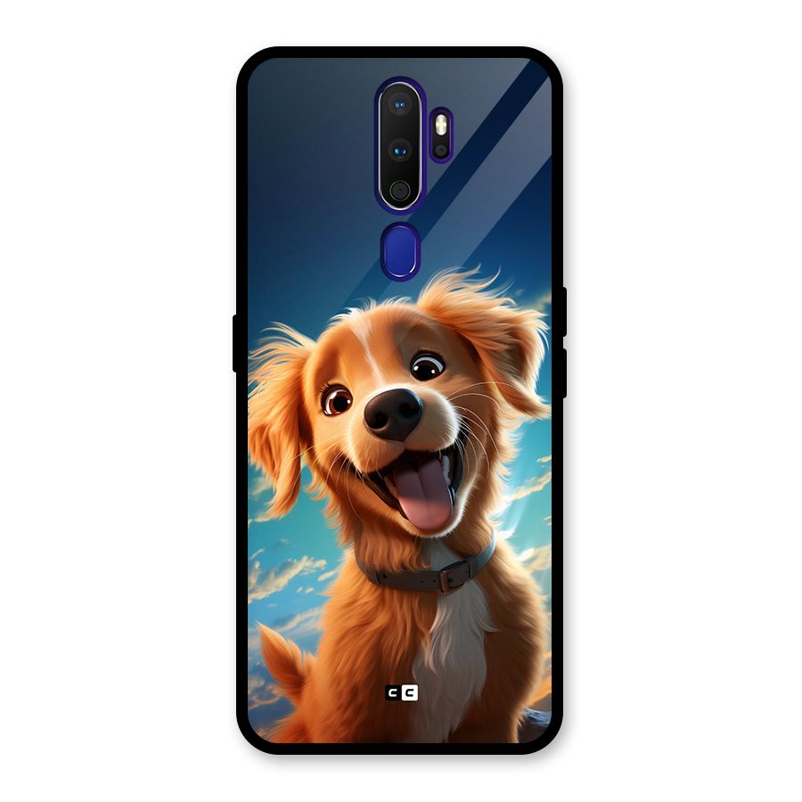 Happy Puppy Glass Back Case for Oppo A9 (2020)