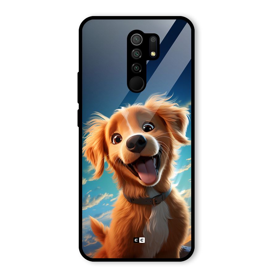 Happy Puppy Glass Back Case for Poco M2