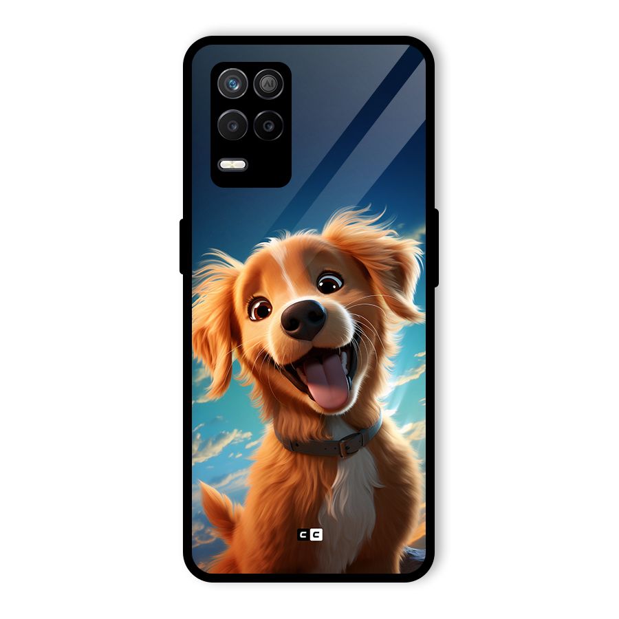 Happy Puppy Glass Back Case for Realme 9 5G