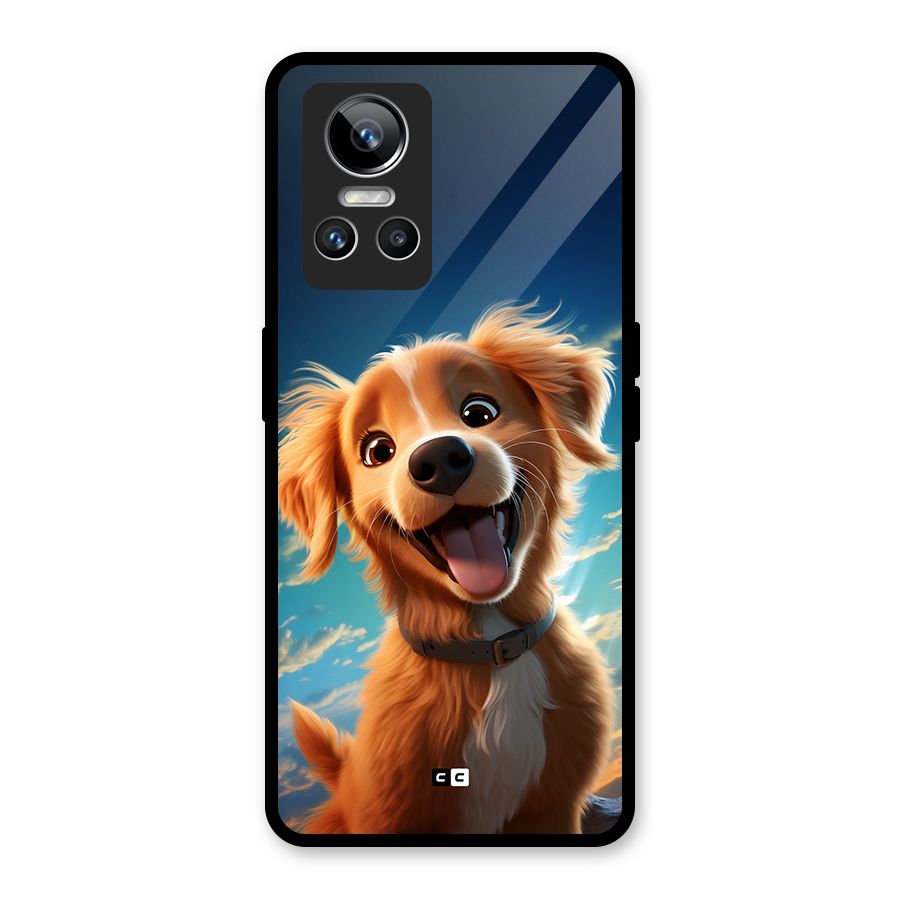 Happy Puppy Glass Back Case for Realme GT Neo 3