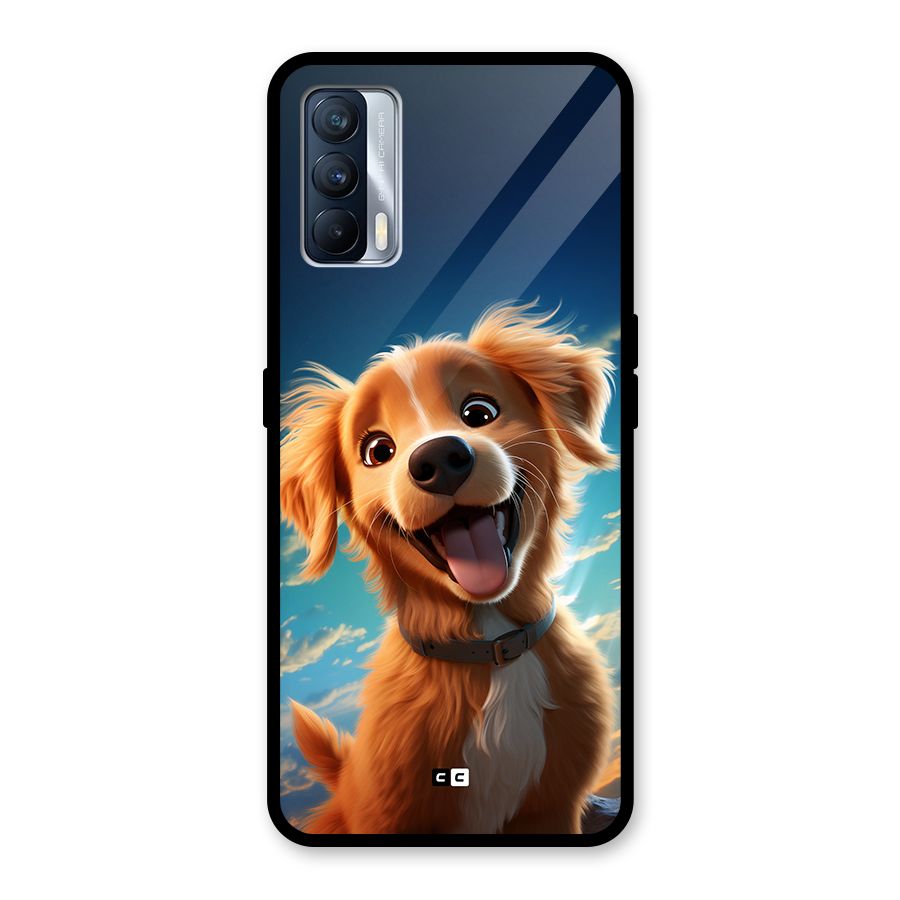 Happy Puppy Glass Back Case for Realme X7