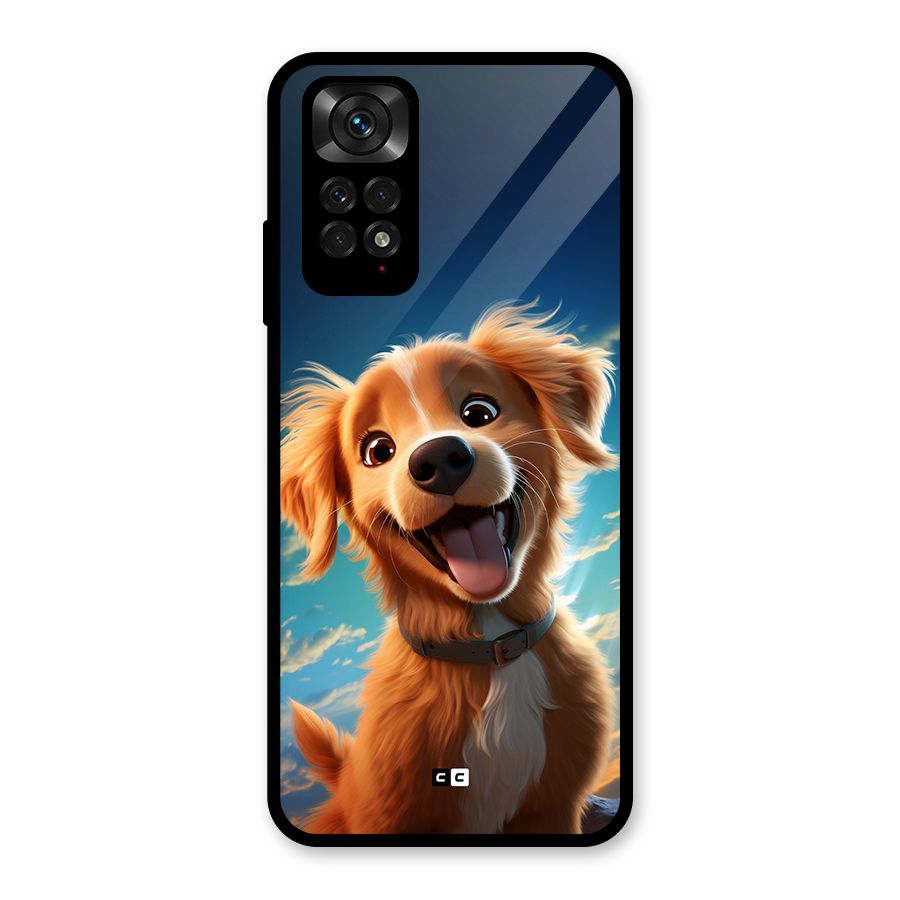 Happy Puppy Glass Back Case for Redmi Note 11
