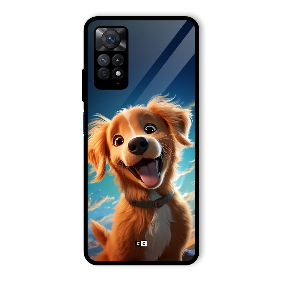 Happy Puppy Glass Back Case for Redmi Note 11 Pro Plus 5G