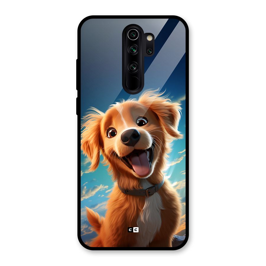 Happy Puppy Glass Back Case for Redmi Note 8 Pro