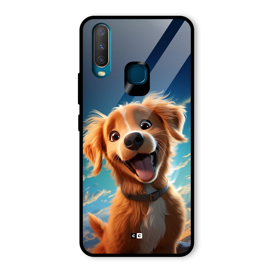 Happy Puppy Glass Back Case for Vivo U10