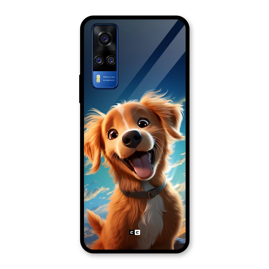 Happy Puppy Glass Back Case for Vivo Y31
