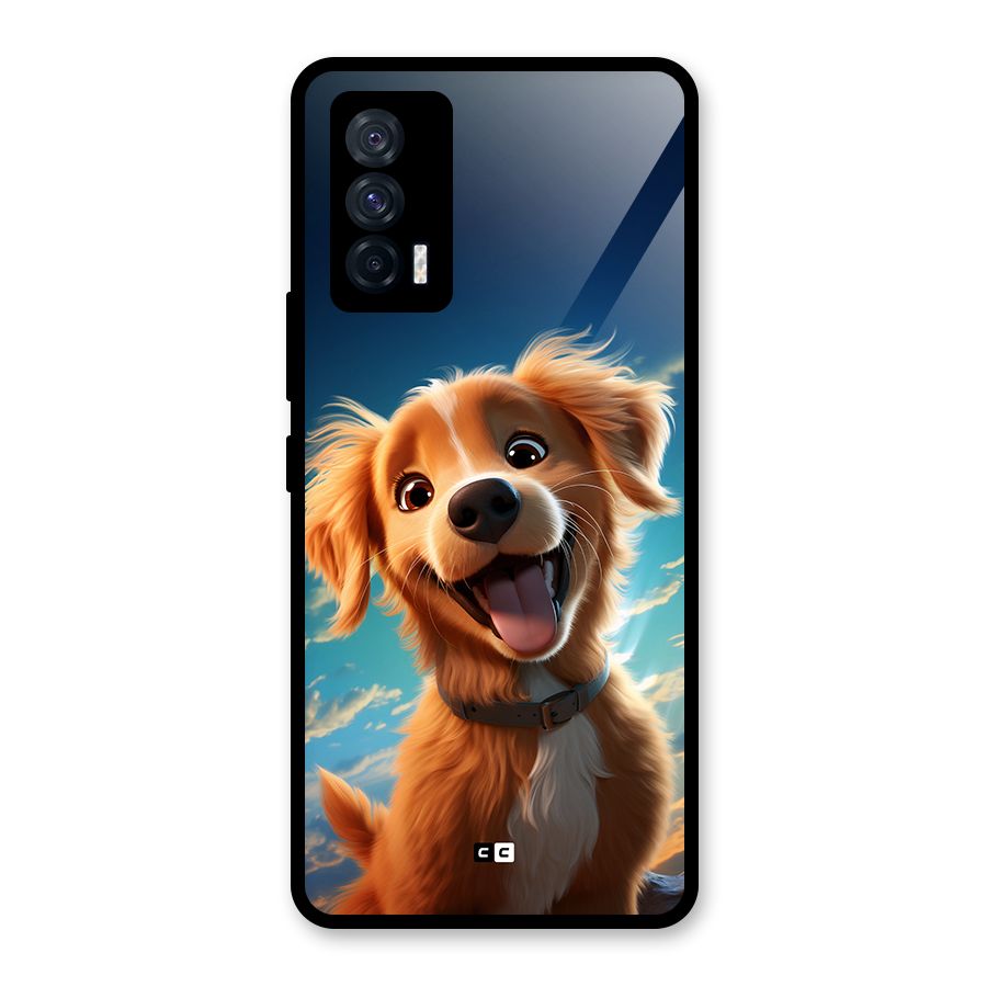 Happy Puppy Glass Back Case for Vivo iQOO 7 5G