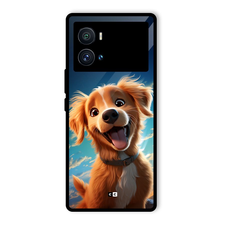 Happy Puppy Glass Back Case for Vivo iQOO 9 Pro