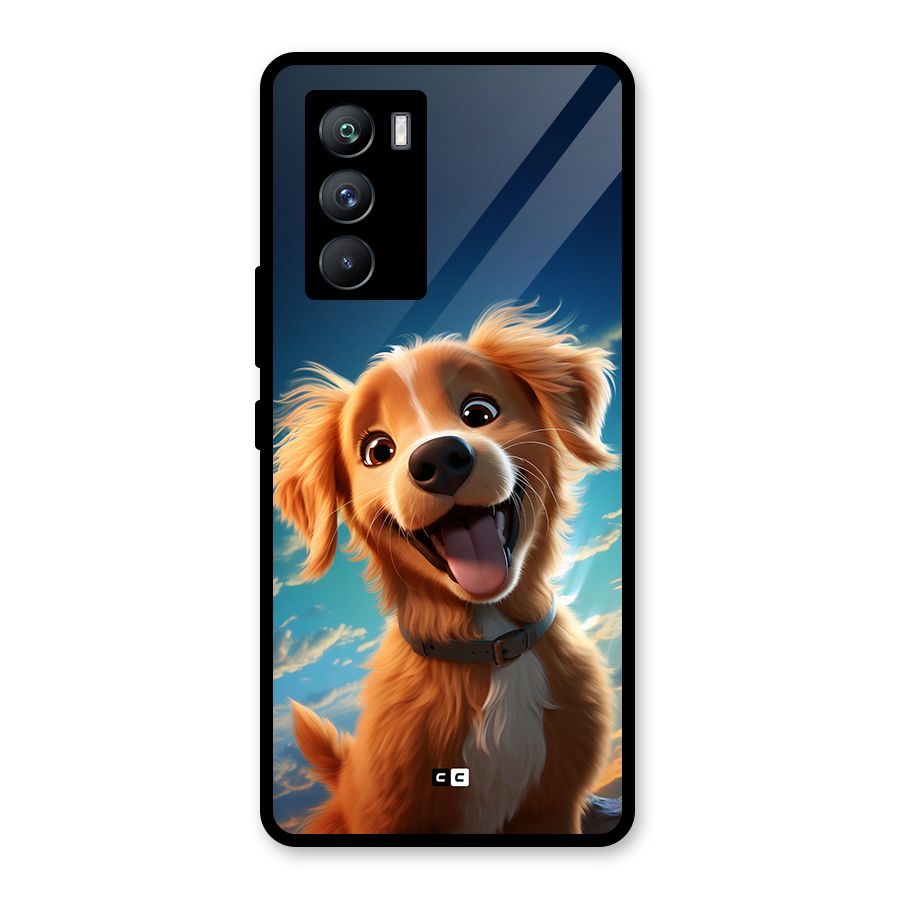 Happy Puppy Glass Back Case for Vivo iQOO 9 SE