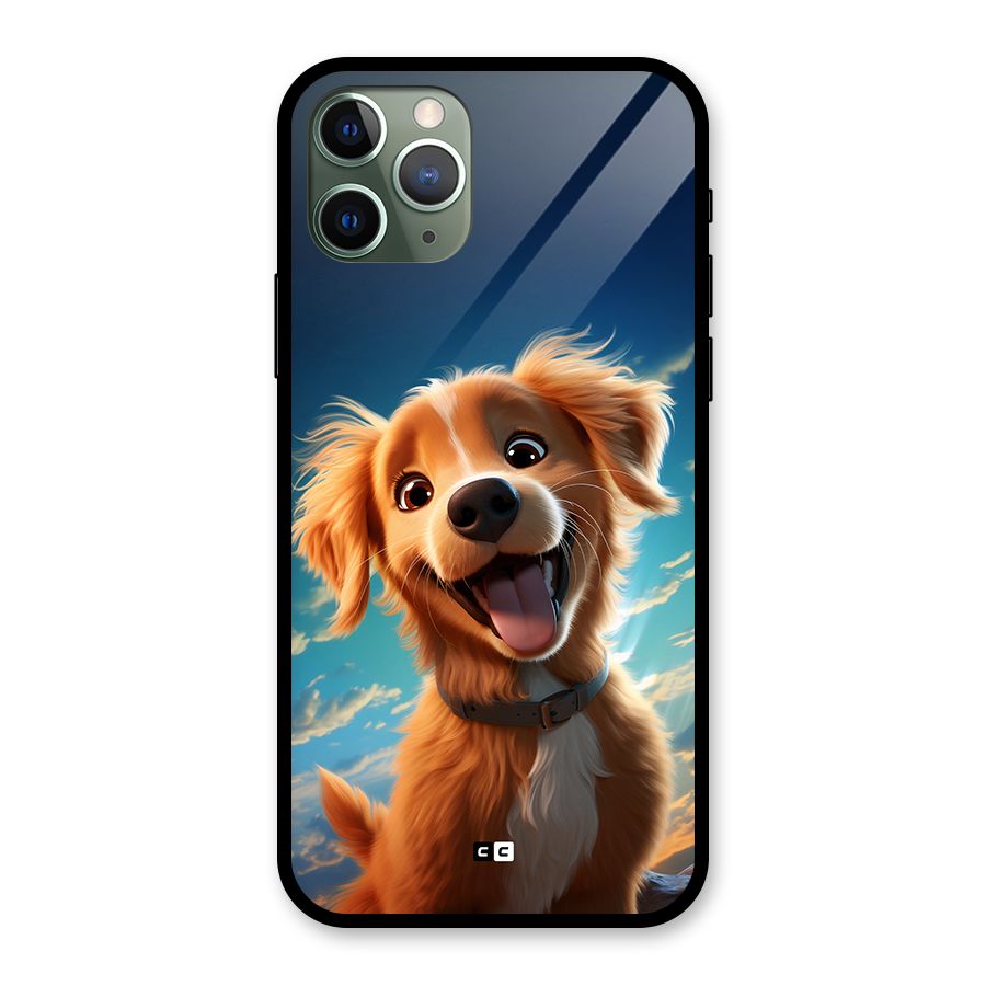 Happy Puppy Glass Back Case for iPhone 11 Pro