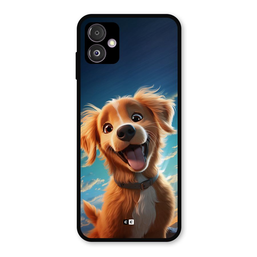 Happy Puppy Metal Back Case for Galaxy F14