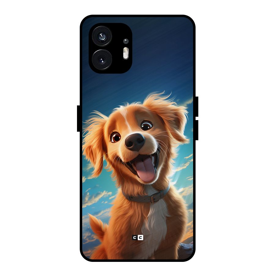 Happy Puppy Metal Back Case for Nothing Phone 2