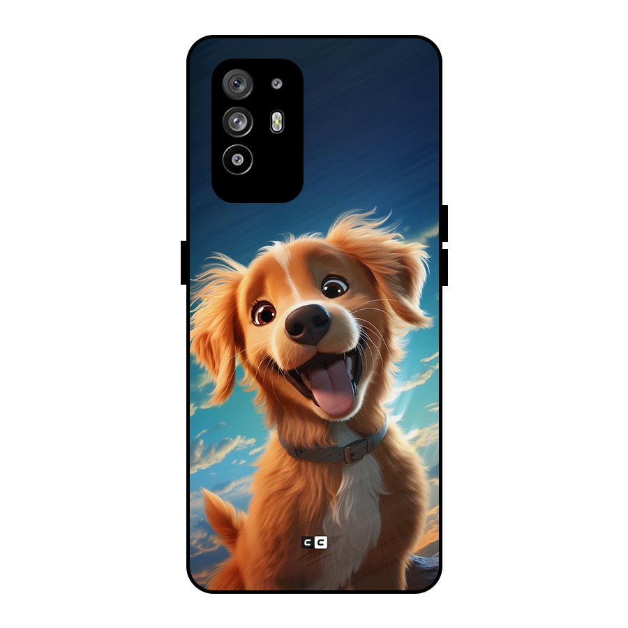 Happy Puppy Metal Back Case for Oppo F19 Pro Plus 5G