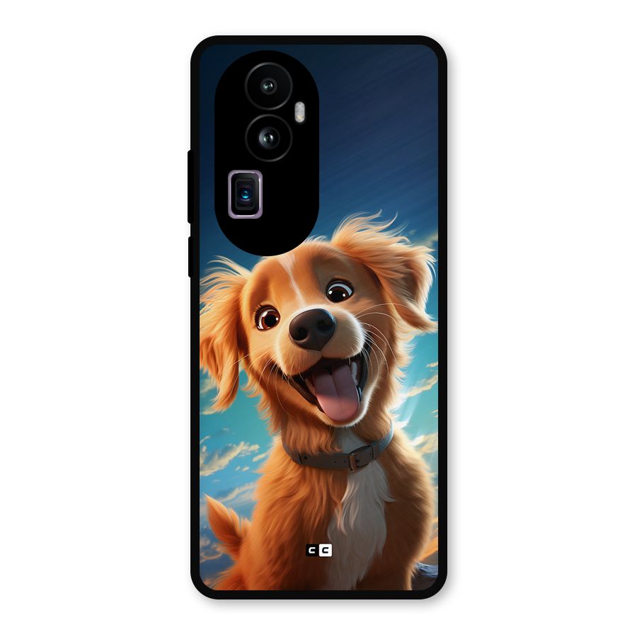 Happy Puppy Metal Back Case for Oppo Reno10 Pro Plus