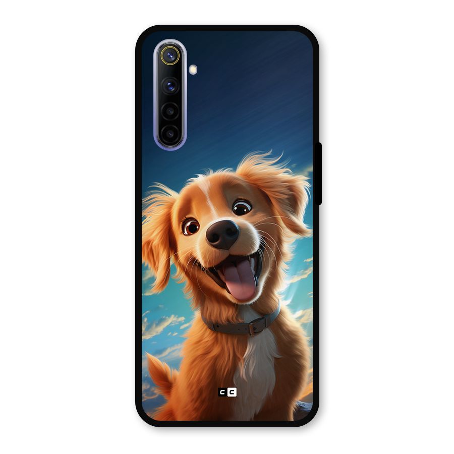 Happy Puppy Metal Back Case for Realme 6i