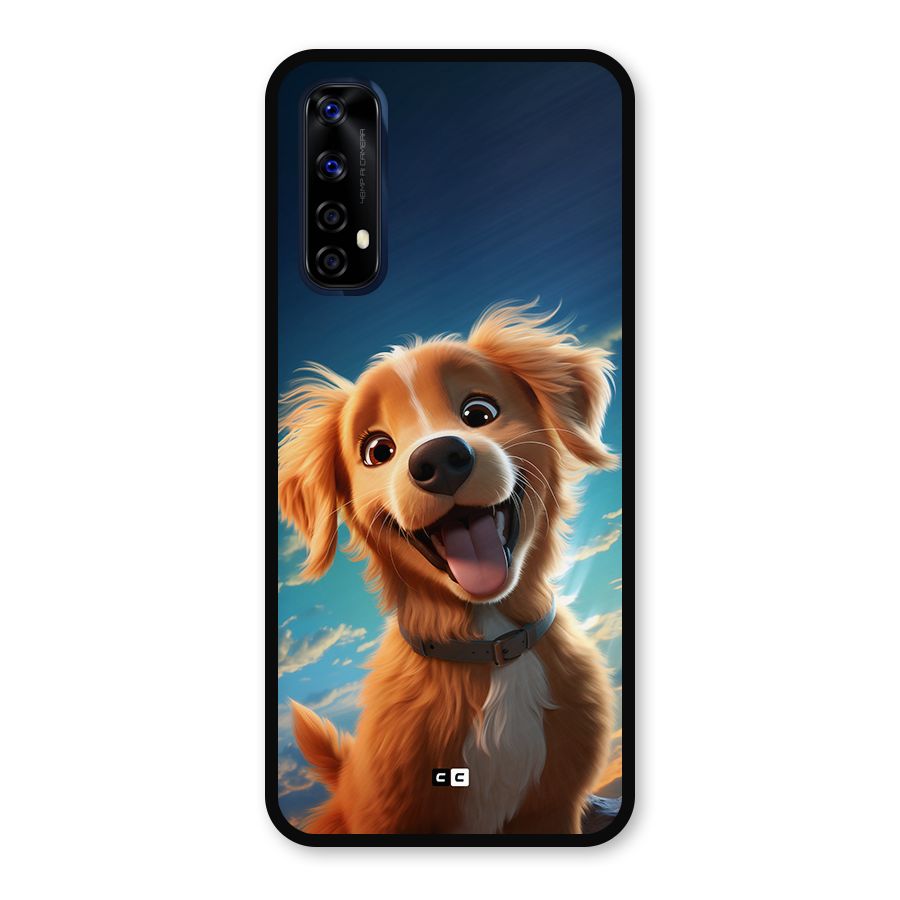Happy Puppy Metal Back Case for Realme 7