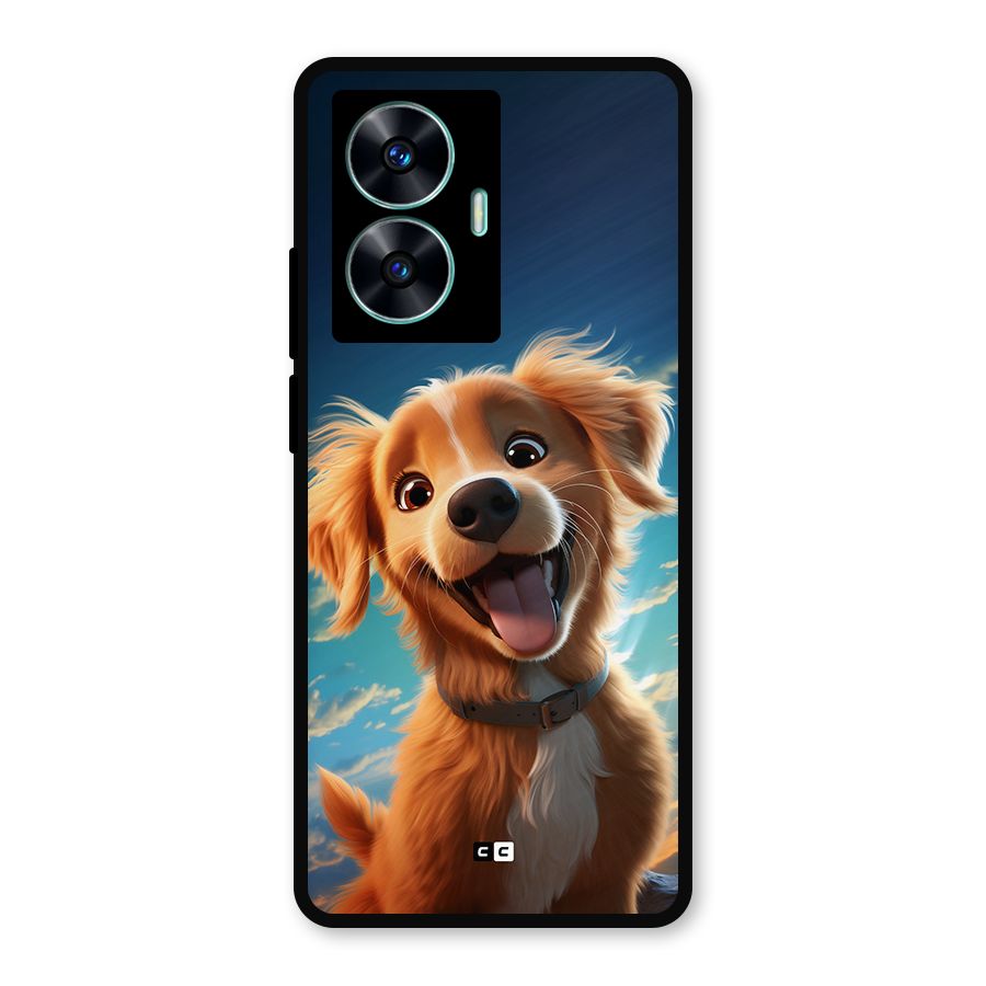 Happy Puppy Metal Back Case for Realme C55