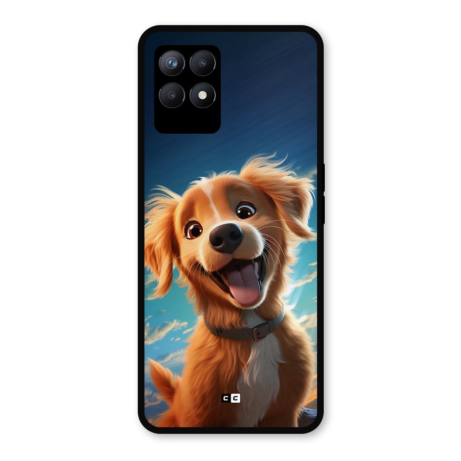 Happy Puppy Metal Back Case for Realme Narzo 50