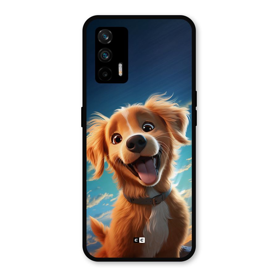 Happy Puppy Metal Back Case for Realme X7 Max