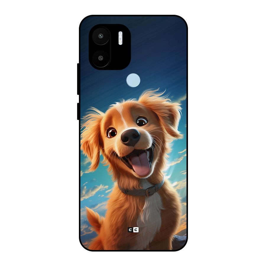 Happy Puppy Metal Back Case for Redmi A2 Plus