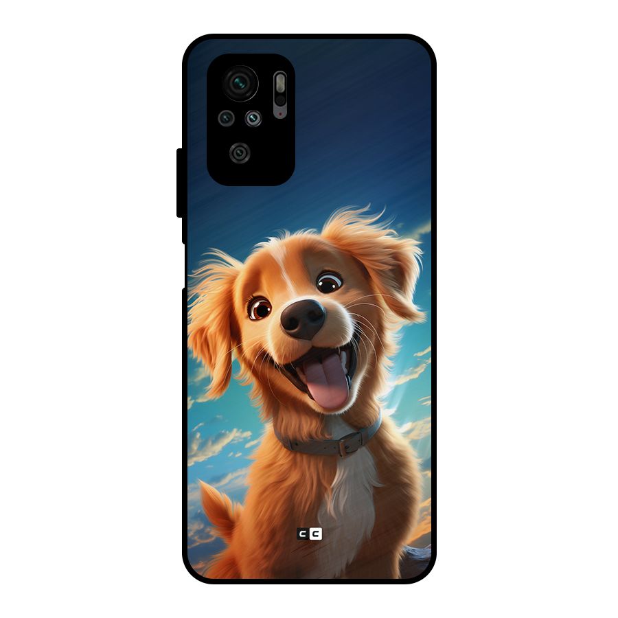 Happy Puppy Metal Back Case for Redmi Note 10S