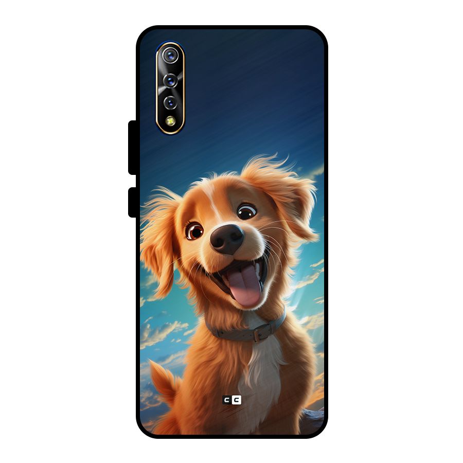 Happy Puppy Metal Back Case for Vivo S1