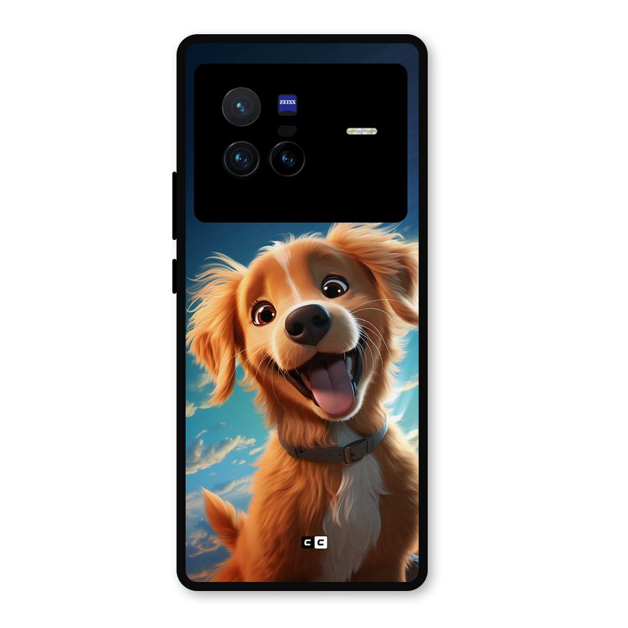 Happy Puppy Metal Back Case for Vivo X80