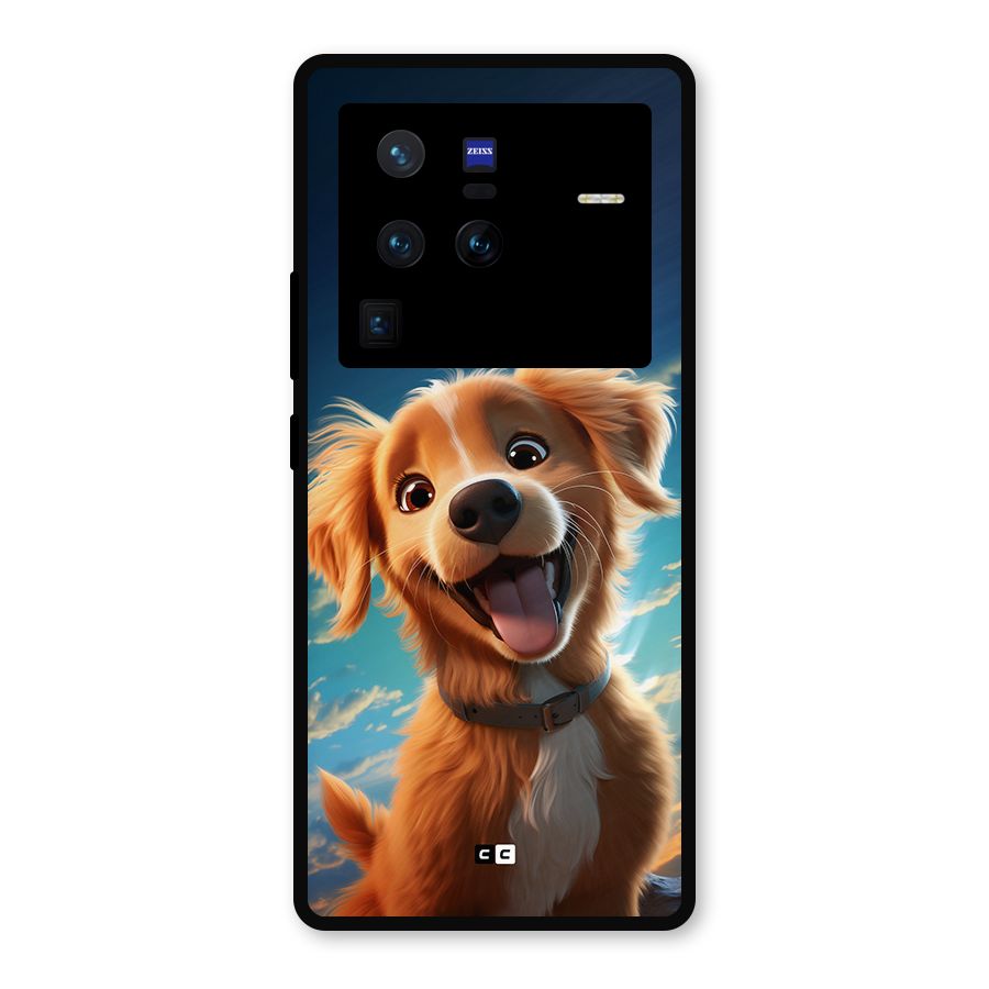 Happy Puppy Metal Back Case for Vivo X80 Pro