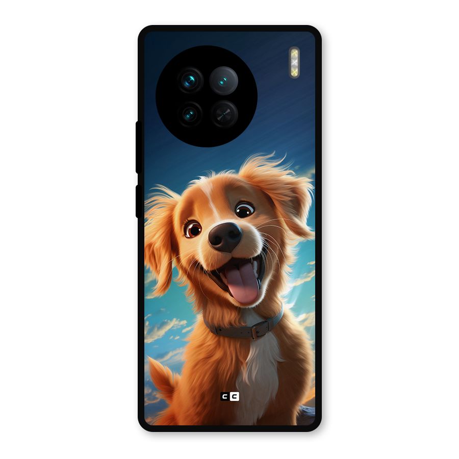 Happy Puppy Metal Back Case for Vivo X90