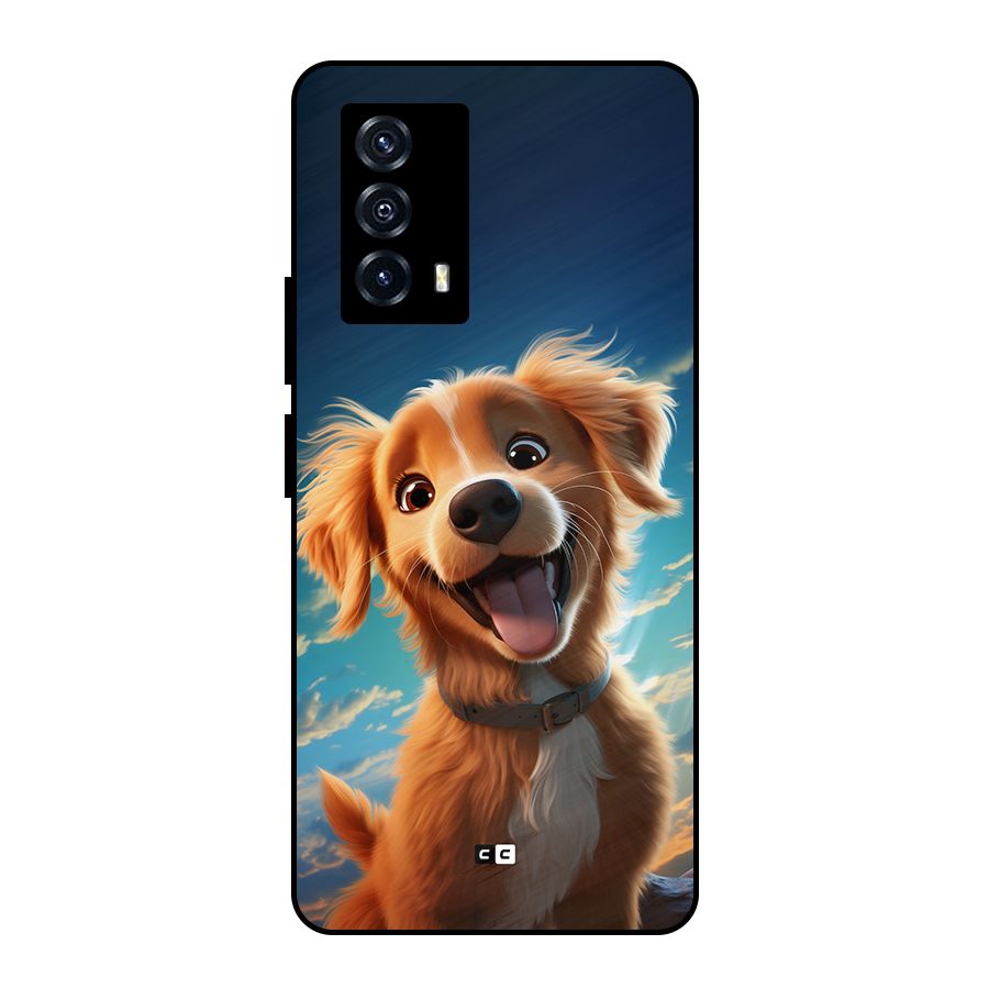 Happy Puppy Metal Back Case for iQOO Z5