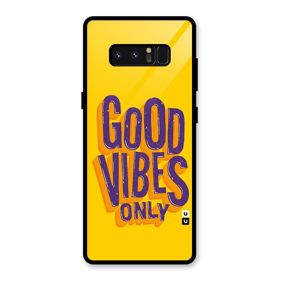 Happy Vibes Only Glass Back Case for Galaxy Note 8