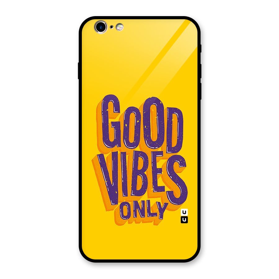 Happy Vibes Only Glass Back Case for iPhone 6 Plus 6S Plus