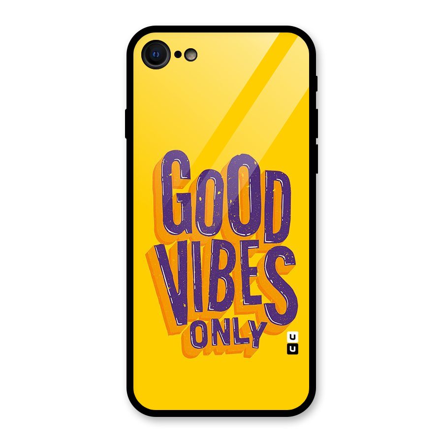 Happy Vibes Only Glass Back Case for iPhone 7