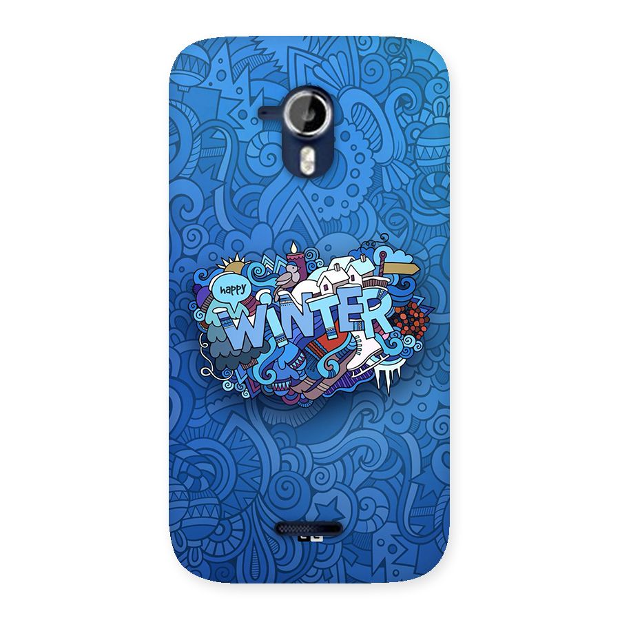 Happy Winter Back Case for Canvas Magnus A117