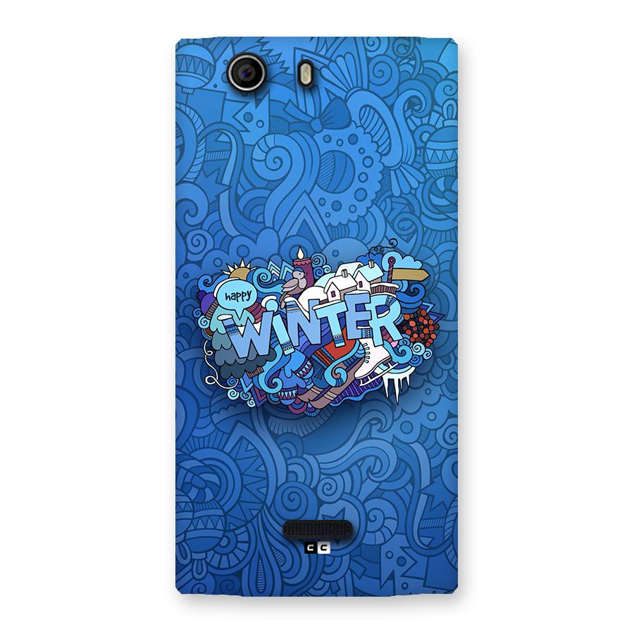 Happy Winter Back Case for Canvas Nitro 2 E311