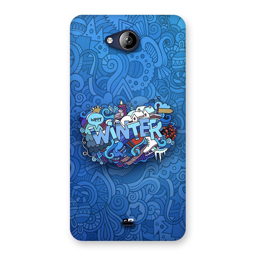 Happy Winter Back Case for Canvas Play Q355