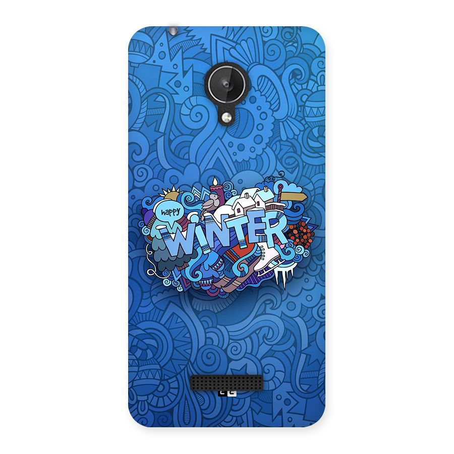 Happy Winter Back Case for Canvas Spark Q380