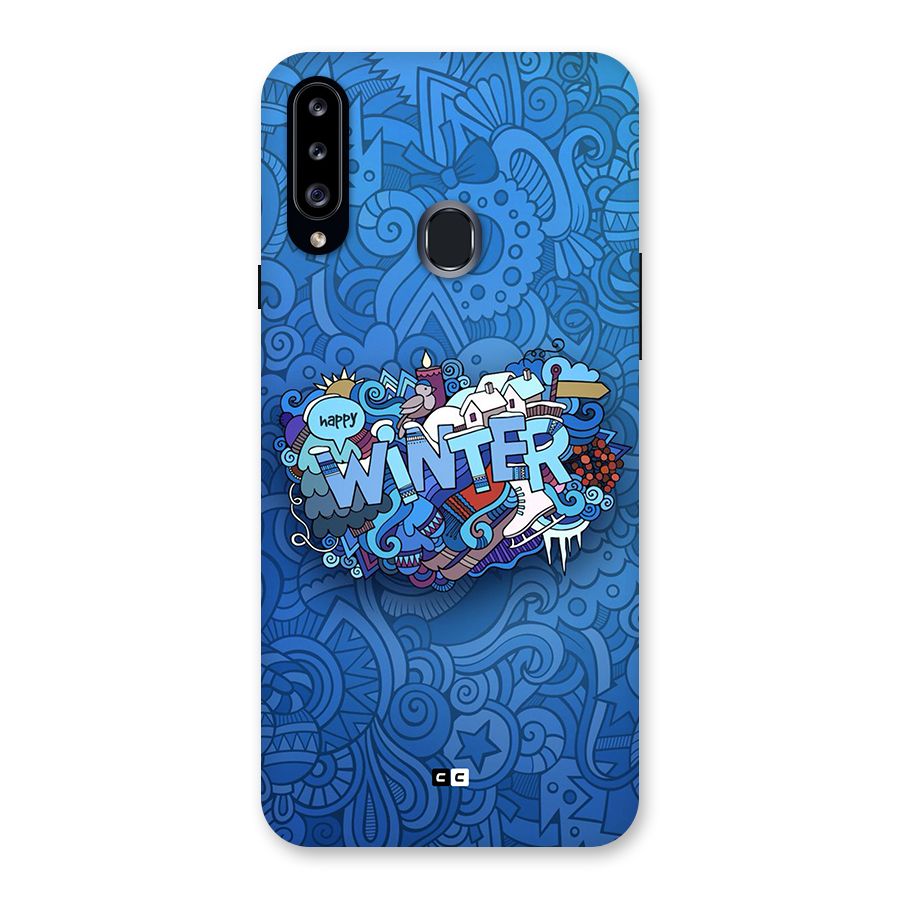 Happy Winter Back Case for Galaxy A20s