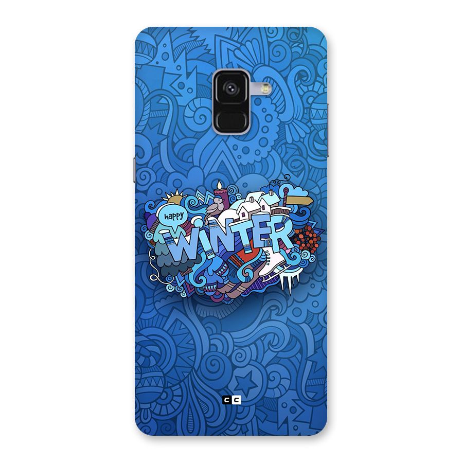 Happy Winter Back Case for Galaxy A8 Plus